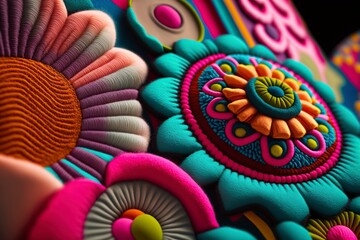 Naklejka premium cartoon illustration, multicolor cloth, ai generative