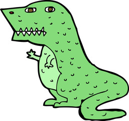 Fototapeta premium cartoon dinosaur