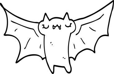 cute cartoon halloween bat