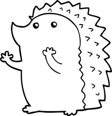 cartoon hedgehog