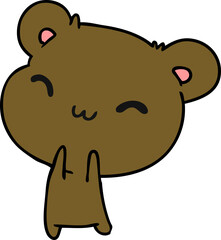 cartoon kawaii cute teddy bear
