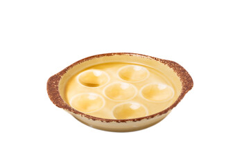 Egg stand isolated on white background. Kitchenware.