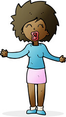 cartoon loud woman