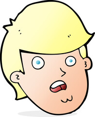 cartoon man with big chin