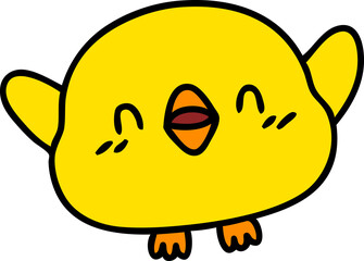 cute cartoon baby bird