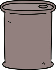 quirky hand drawn cartoon barrel