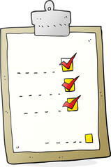 cartoon check list