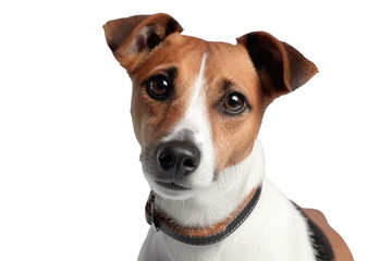 Jack Russell Terrier Dog On Isolated Transparent Background, png. Generative AI