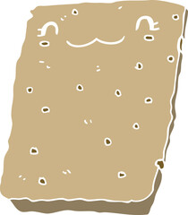 flat color style cartoon biscuit
