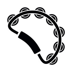 tambourine music intrument icon
