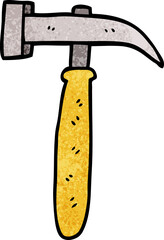 cartoon doodle hammer