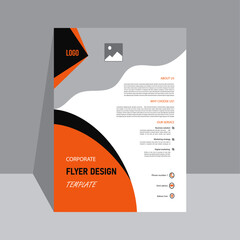 Corporate business flyer template design advertise, publication,abstract business flyer and creative design editable vector and illustration 