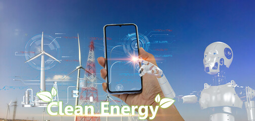 The concept of using clean energy such as wind energy.