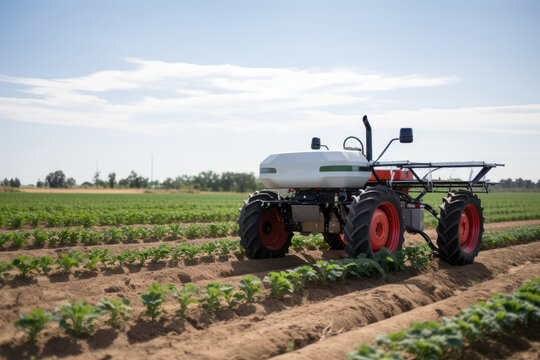 A Robot Designed To Assist With Agriculture, With Advanced Sensors And Analysis Capabilities. Generative AI
