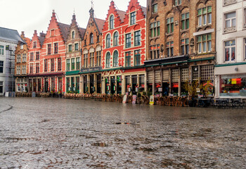 Naklejka premium Regentag in Brügge