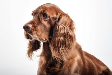 Harrier Dog On White Background. Generative AI