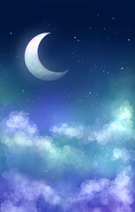 Obraz na płótnie Canvas Fantasy Night Sky