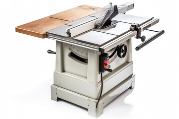 Isolated Table Saw on White Background, Generative AI
