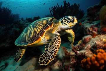 Fototapeta premium green sea turtle