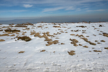 Winter landscape of Vitosha Mountain, Bulgaria