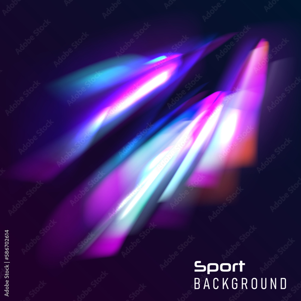 Poster Transparent light refraction pattern for adding effects to backgrounds and objects. Vector illustration.