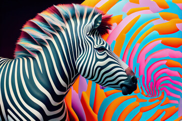 Fototapeta na wymiar vortex zebra