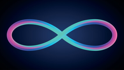 The bright Mobius Loop is a symbol of infinity.