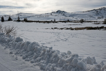 Winter landscape of Vitosha Mountain, Bulgaria