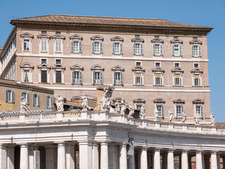 The window from which Pope Francis celebrates the Angelus every Sunday