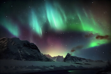 Magisches Polarlicht - Grüne Lichter am Nachthimmel