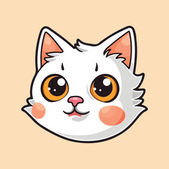 Delightful Cat Image, Feline Artwork, Kitten Illustration