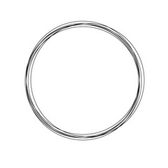 Outline circle shape frame template for text.