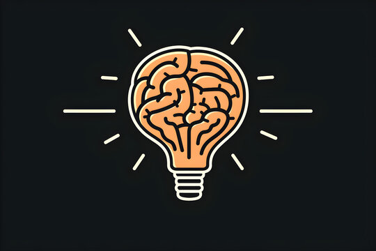 brain light bulb idea