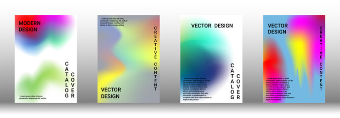 Artistic covers design. Creative fluid colors backgrounds. Set of abstract covers