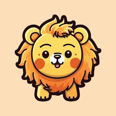 Adorable Baby Tiger Drawing, Cute Animal Illustration