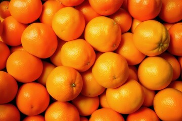 Group of slices, whole of fresh orange fruits isolated on white background, Generative AI.