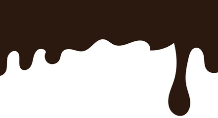 Chocolate drops background. Vector illustration.	