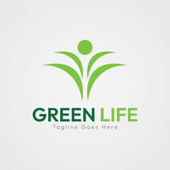 Green Life Business Logo Template