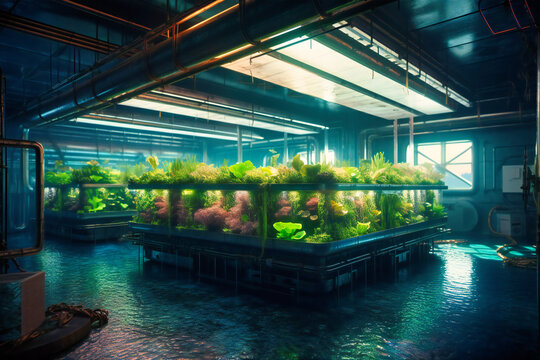 Innovative underwater farms cultivate crops and algae, addressing global food shortages and environmental challenges