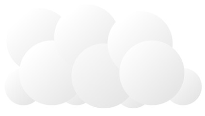 Fototapeta premium White fluffy cloud. Vector illustration.