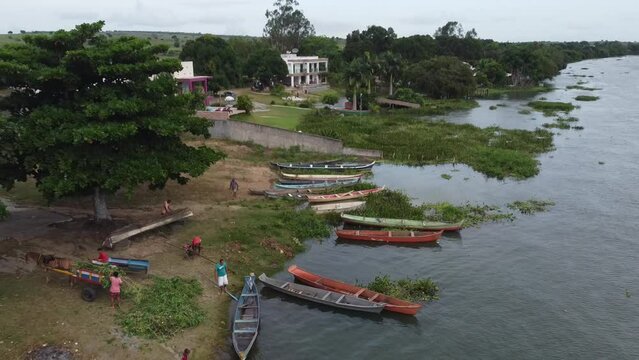 Rio S&atilde;o Francisco Fluvial Alagoas Sergipe Nordeste Barco Canoa Pesca Casa Beira Cheia Enchente Natureza &Aacute;rvores Verde Paisagem Viagem Viajar Sao Corrego S&atilde;o Chico Alagado Varzea Brasil