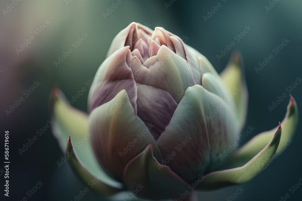 Poster a close up of a flower with a blurry back dropper in the middle of the image and the center of the f