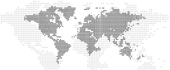 Dotted world map,map template for web site pattern, infographics.