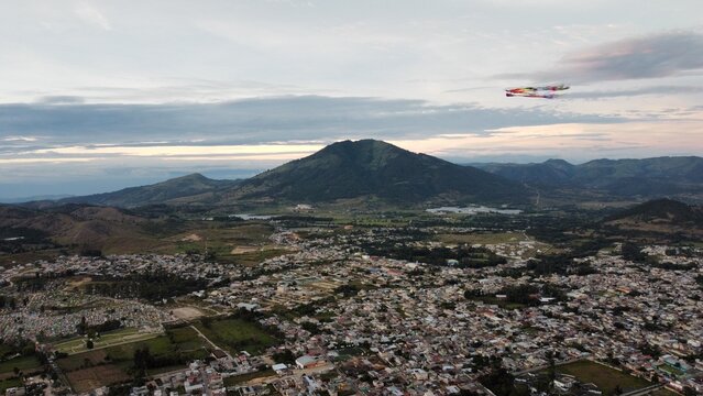 aerial view of the mountains