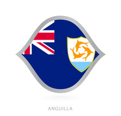 Anguilla national team flag in style for international basketball competitions.