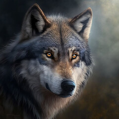 Obraz premium wolf in winter