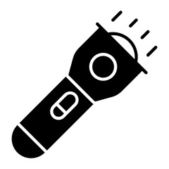 Flashlight Glyph Icon