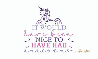 It would have been nice to have had unicorns SVG.