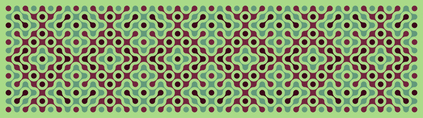 Multicolor truchet tiling connections illustration