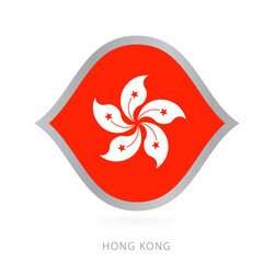 Hong Kong national team flag in style for international basketball competitions.